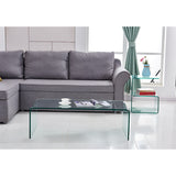 Premium Tempered Glass Coffee Table,Clear Coffee Table For living Room