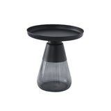 Round Glass Coffee Table Sofa End Table, Nightstand