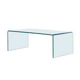 Premium Tempered Glass Coffee Table,Clear Coffee Table For living Room