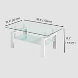 Modern glass coffee table luxury center table for living room