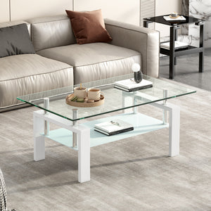 Modern glass coffee table luxury center table for living room