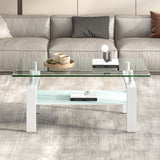 Modern glass coffee table luxury center table for living room